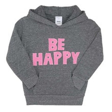 Load image into Gallery viewer, Kids' Be Happy Fleece Hoodie
