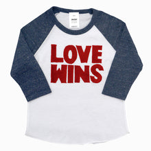 Load image into Gallery viewer, Kids' Love Wins Baseball Tee