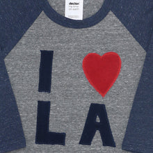 Load image into Gallery viewer, Kids' I love LA Baseball Tee