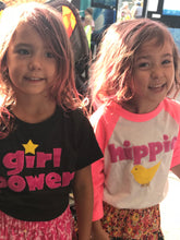 Load image into Gallery viewer, Kid's Hippie Chick Baseball Tee
