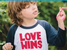 Load image into Gallery viewer, Kids' Love Wins Baseball Tee