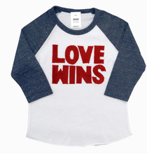 Load image into Gallery viewer, Unisex Love Wins Baseball Tee
