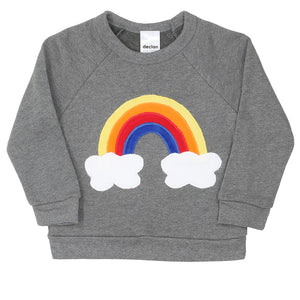 Kids Rainbow Fleece Sweatshirt