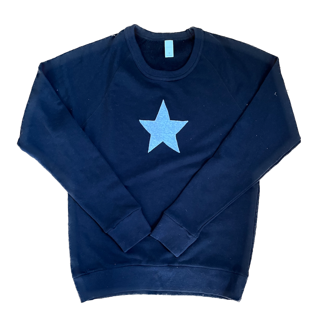 Women's Black Star French Terry Tee