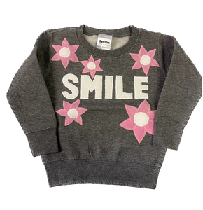 Kids Smile Flower Fleece Crew