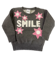 Kids Smile Flower Fleece Crew