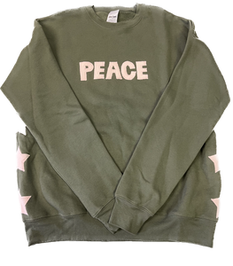 Unisex Star Peace Fleece Sweatshirt