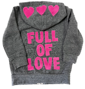Kid's Full Of Love Fleece Hoodie