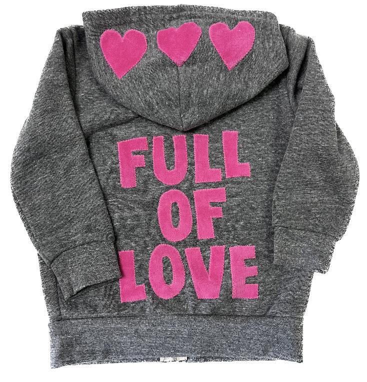 Kid's Full Of Love Fleece Hoodie