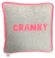 CRANKY/full of love Velour Pillow