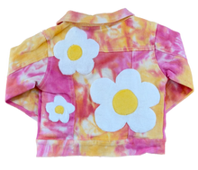 Load image into Gallery viewer, Kid's Flower Tie Dye Denim Jacket
