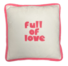 Load image into Gallery viewer, CRANKY/full of love Velour Pillow
