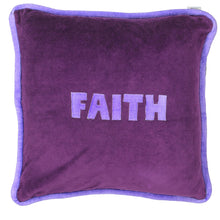 Load image into Gallery viewer, FAITH/GRACE Velour Pillow

