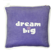 Load image into Gallery viewer, girl power/dream big Velour Pillow
