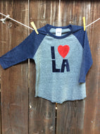 Unisex I Love LA Baseball Tee