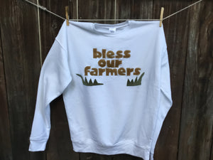 Unisex Bless Our Farmers Fleece Sweatshirt
