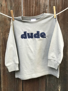 Kids' Dude Long Sleeve Tee