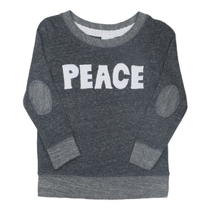 Kids Peace French Terry Long Sleeve Tee